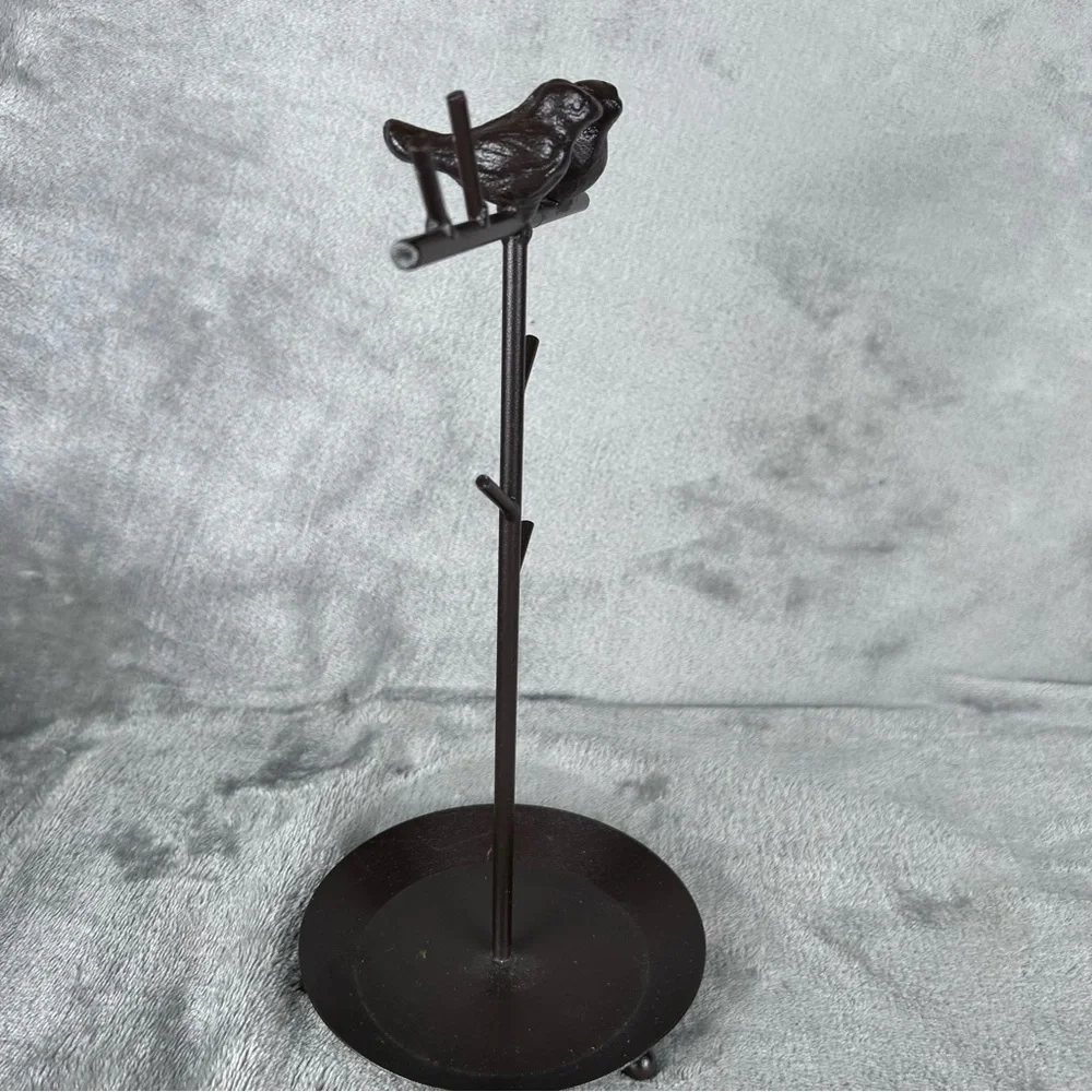 Cast Metal‎ Jewelry Stand Birds in a Tree   Organizer Stand & Dish Chain Display